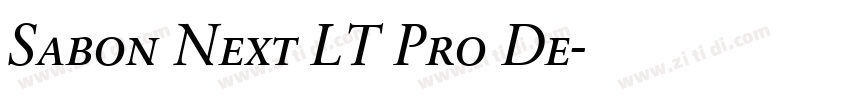 Sabon Next LT Pro De字体转换